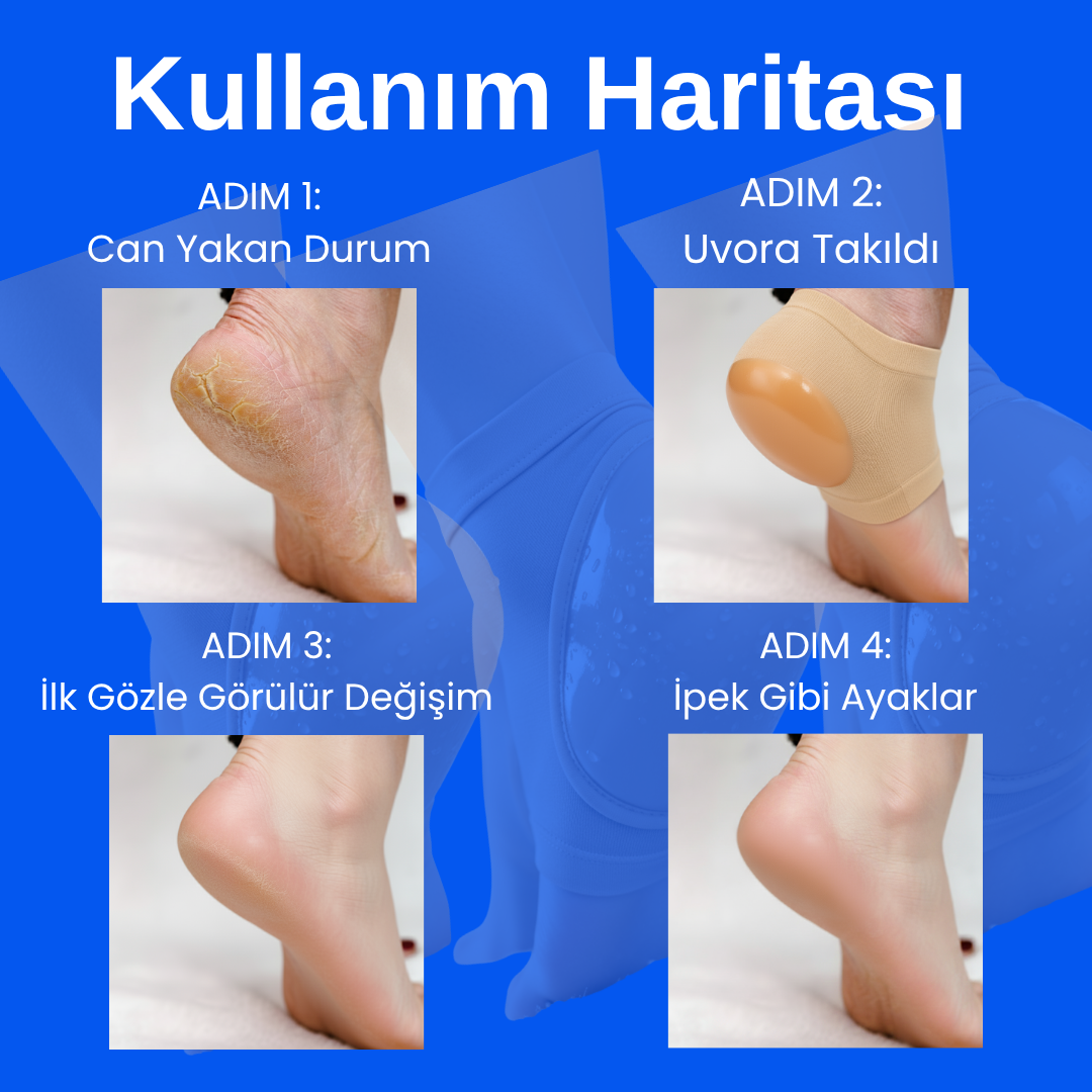 Trend Silikon Topuk Nemlendirici Çorap