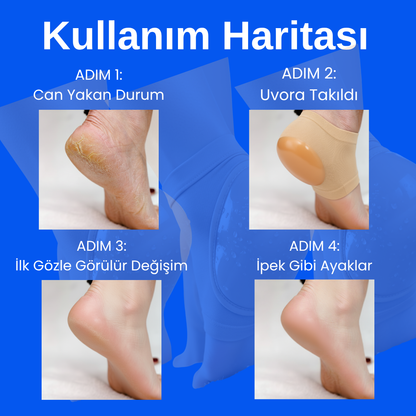 Trend Silikon Topuk Nemlendirici Çorap